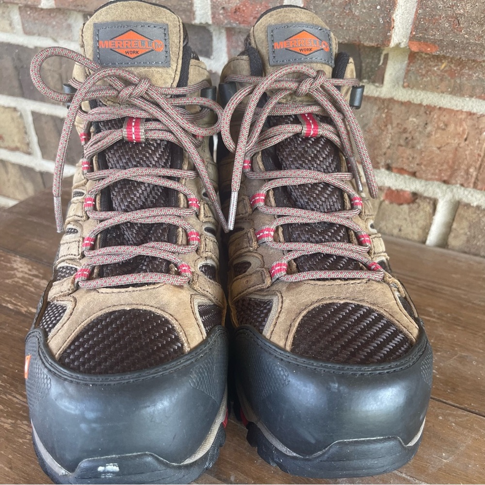 Merrell Women’s Moab 2 Mid, Waterproof Hiking Boots, Size 6, Steel‎ Toe sb3 - Picture 2 of 15
